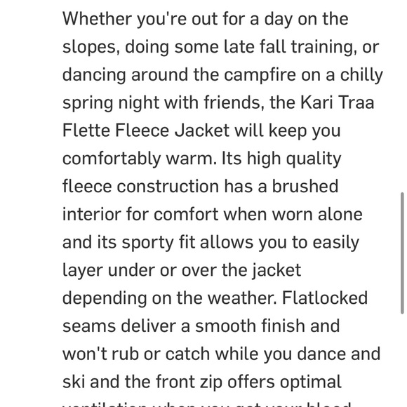 Kari Traa Flette Fleece Jacket in Teal - Picture 6 of 6